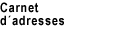 Carnet d&acute;adresses